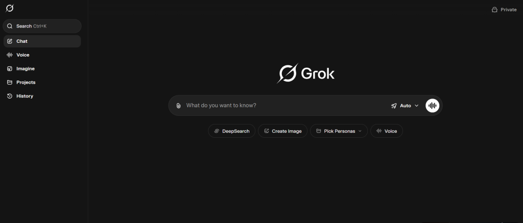 chat with grok ai