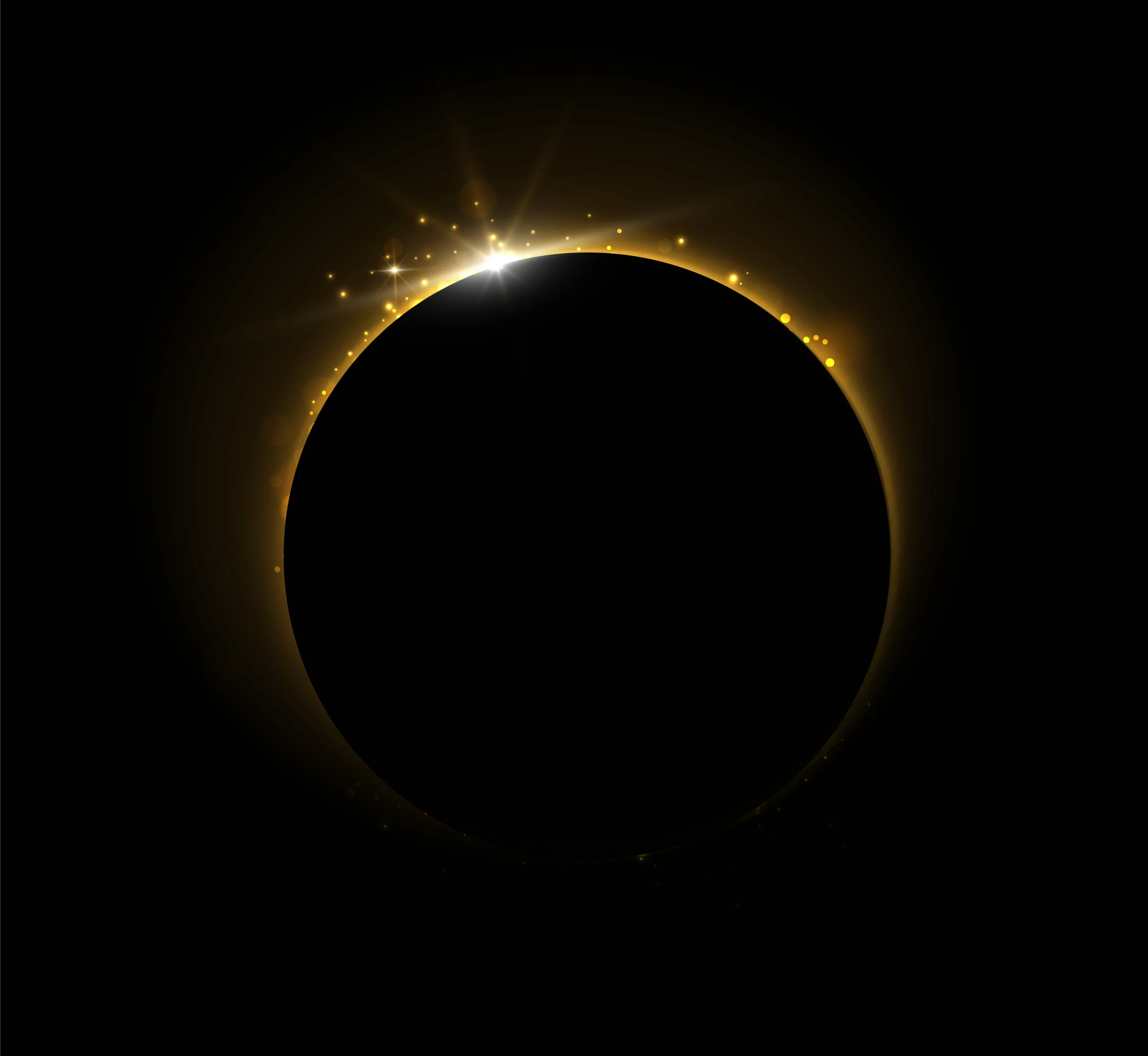 ilustrasi gerhana matahari cincin