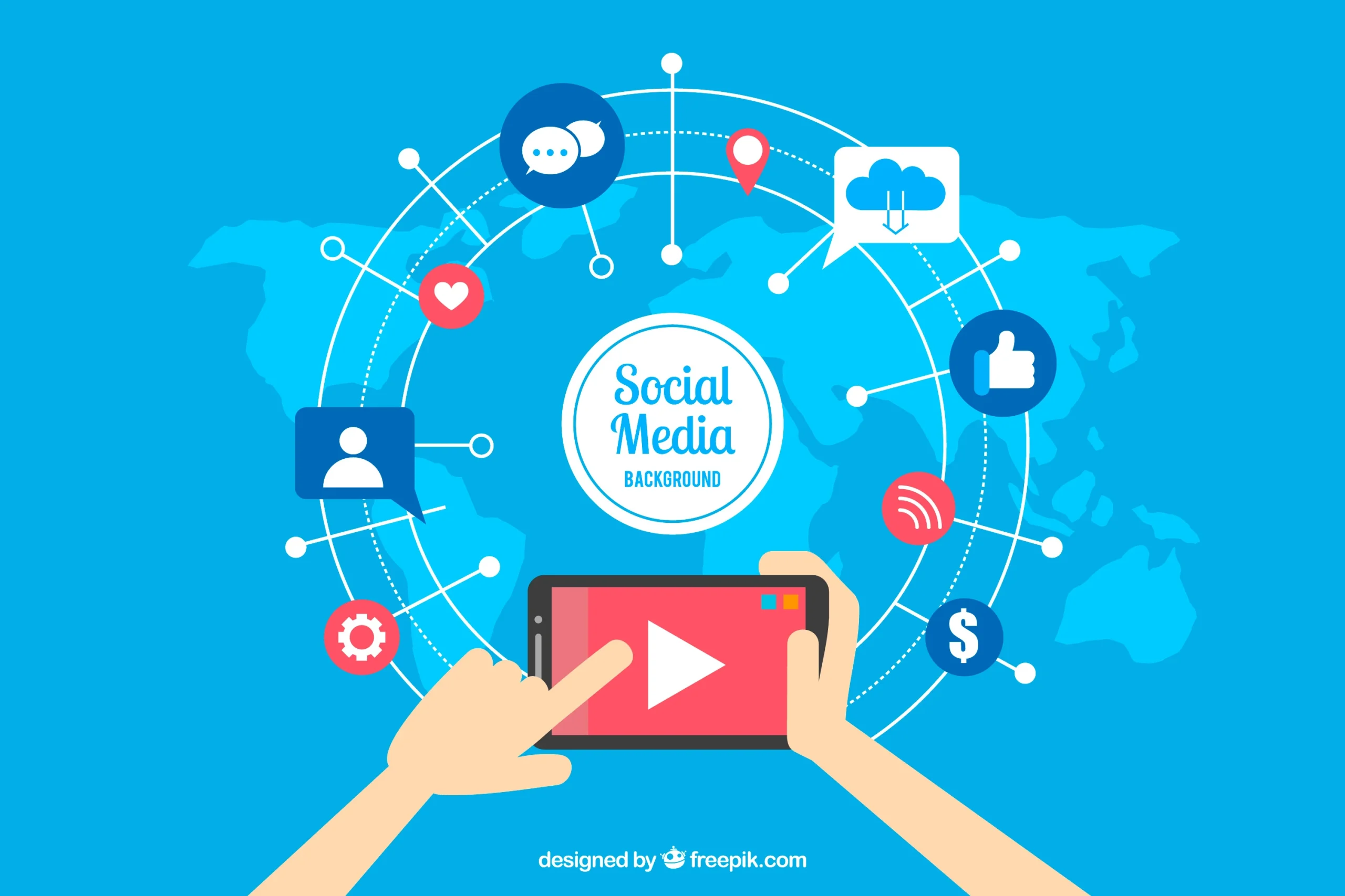 Ilustrasi omnichannel online dalam bisnis digital