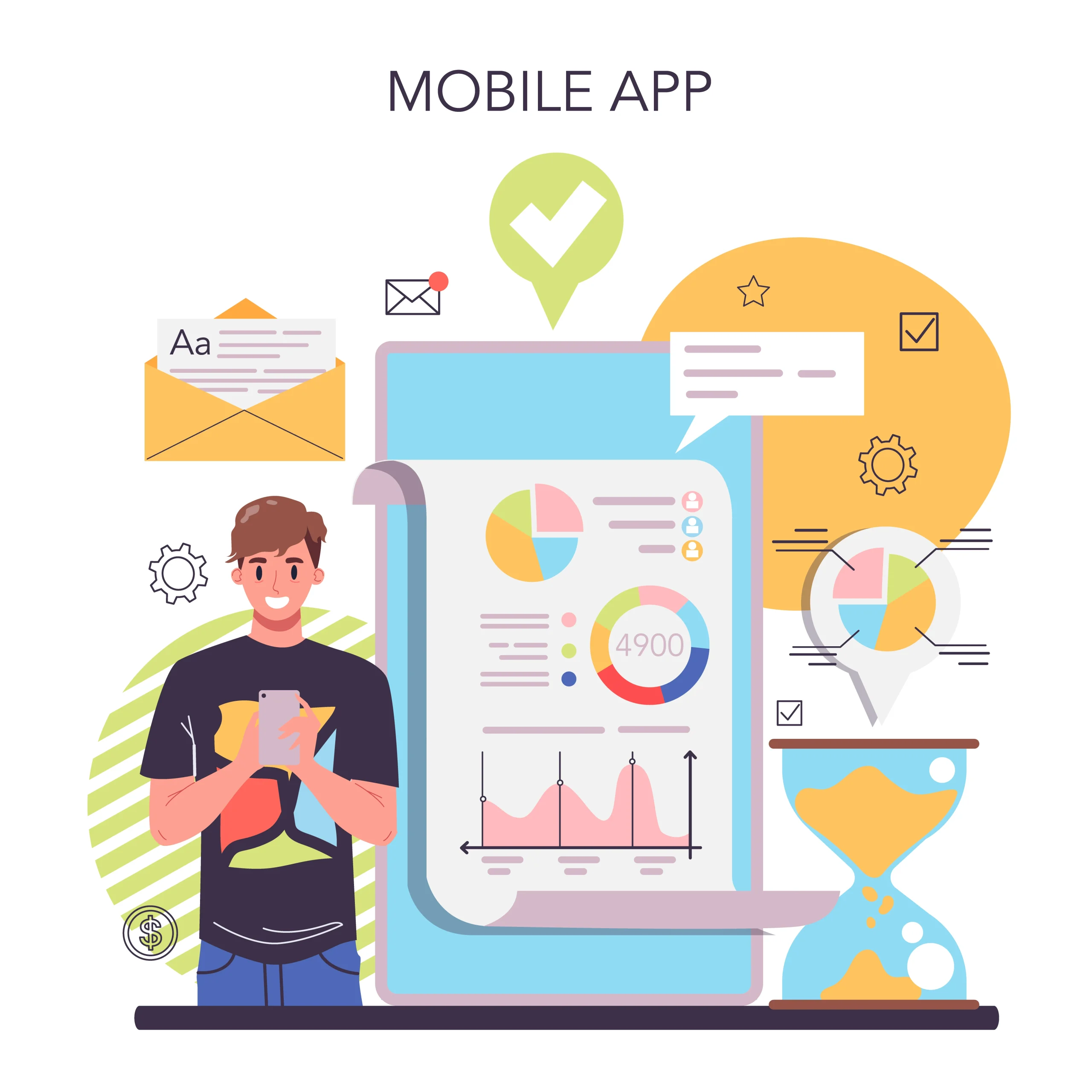 Ilustrasi AI dalam algoritma TikTok yang menganalisis konten dan menentukan FYP