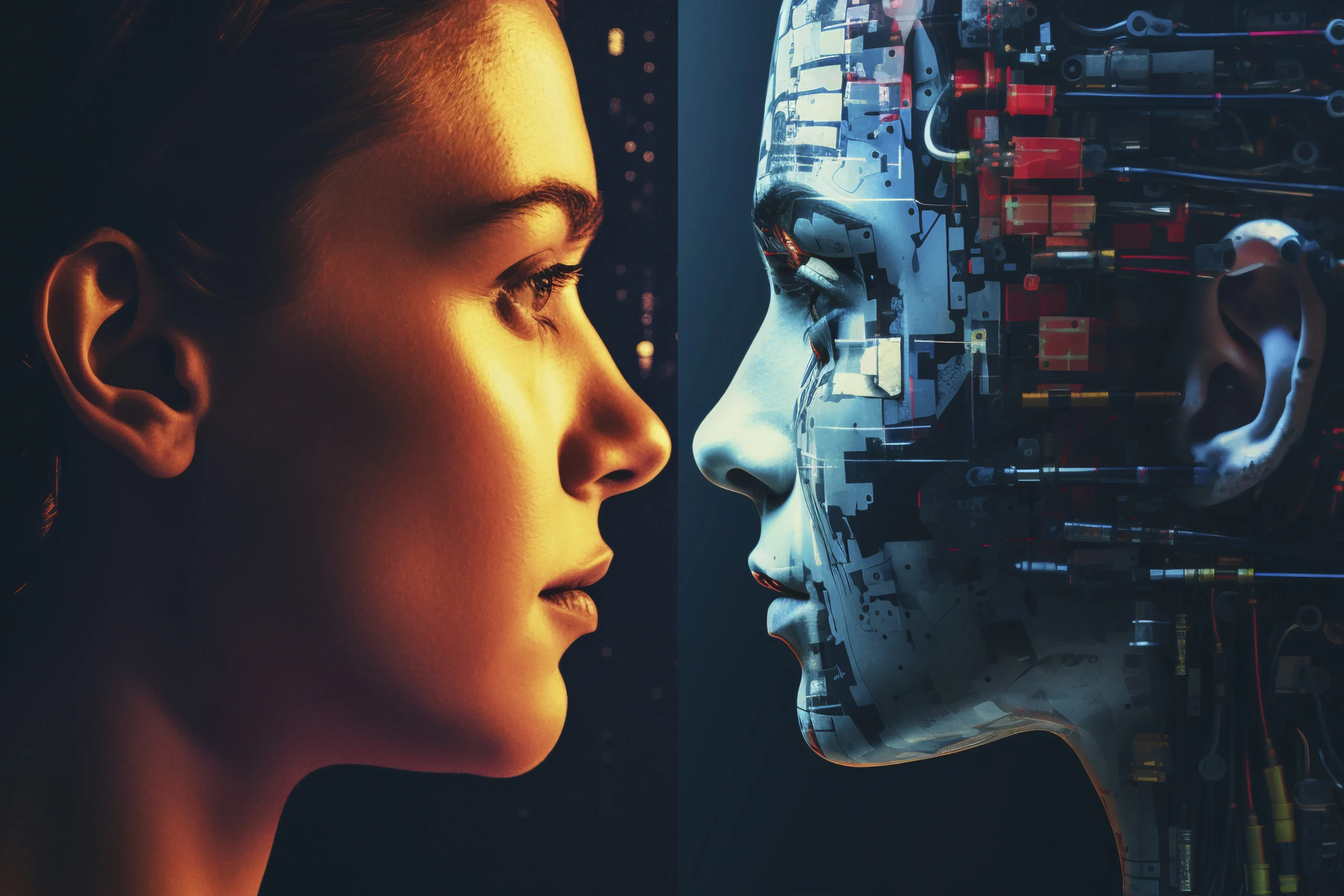 Grafik saham turun akibat kekhawatiran AI disruption