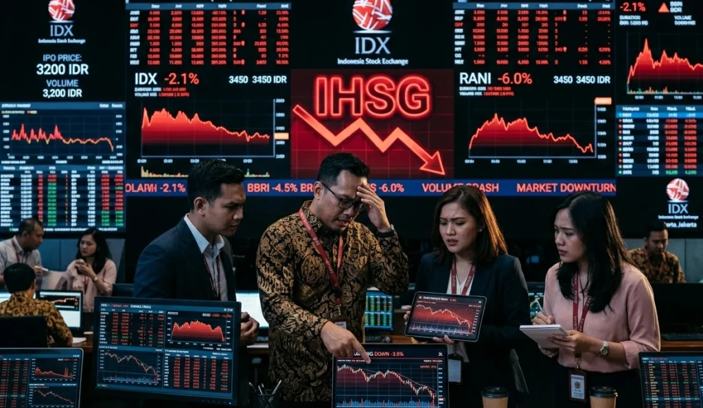 IHSG kembali melemah dan menjadi perhatian investor. Simak berbagai faktor yang dapat menyebabkan IHSG anjlok serta dampaknya bagi pasar saham Indonesia.